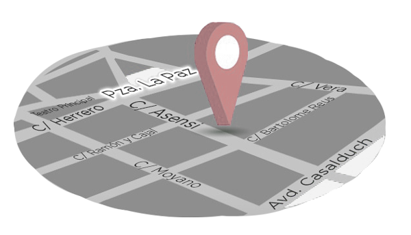 Mapa ubicación clínica Castelló